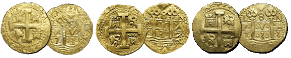 Lima 8 escudos Gold Cobs 1715 Fleet