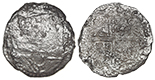 Potosi, Bolivia, cob 8 reales, Philip III, assayer Q, Grade 2.